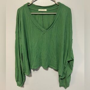 Free people Buffy crop v neck